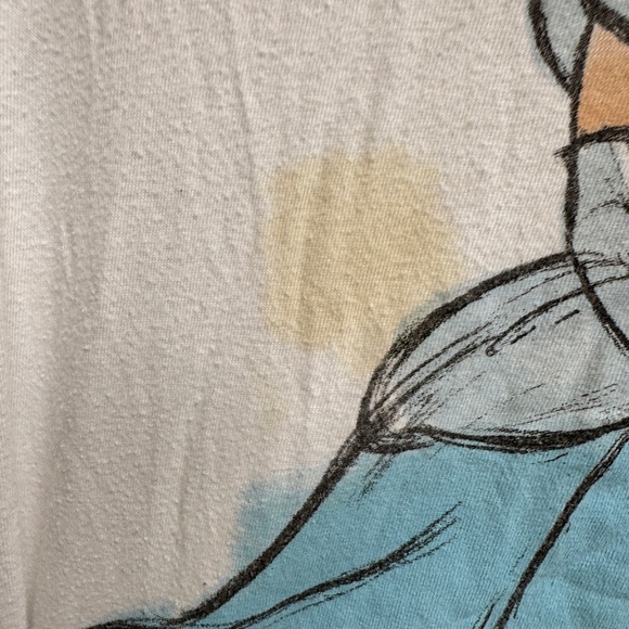 Old Navy Collectabilities 3T Girls White and Blue Cinderella Disney Short Sleeve - Picture 2 of 6